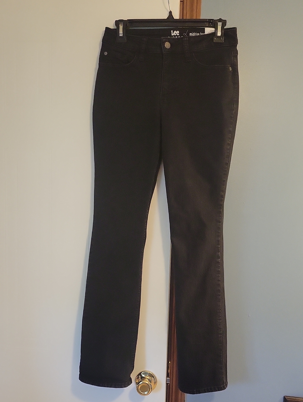 Lee Riders Women's Black Midrise Boot-Cut Jeans Size 8